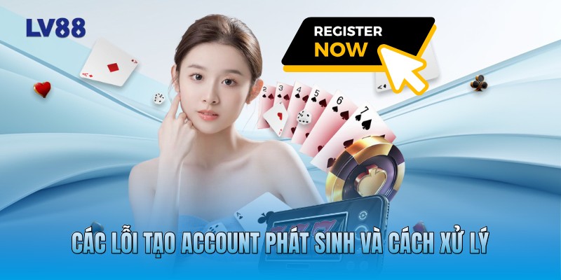 Các lỗi tạo account phát sinh và cách xử lý Các lỗi tạo account phát sinh và cách xử lý